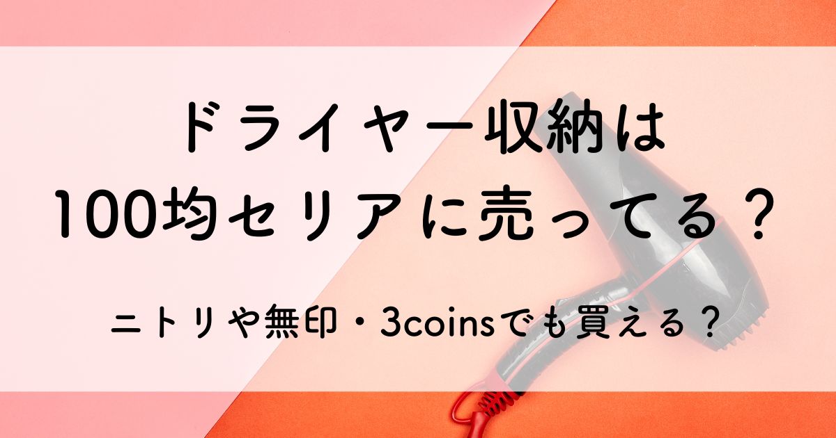 ドライヤー 収納 100均 セリア